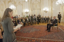 Prezident Andrej Kiska prijal študentov