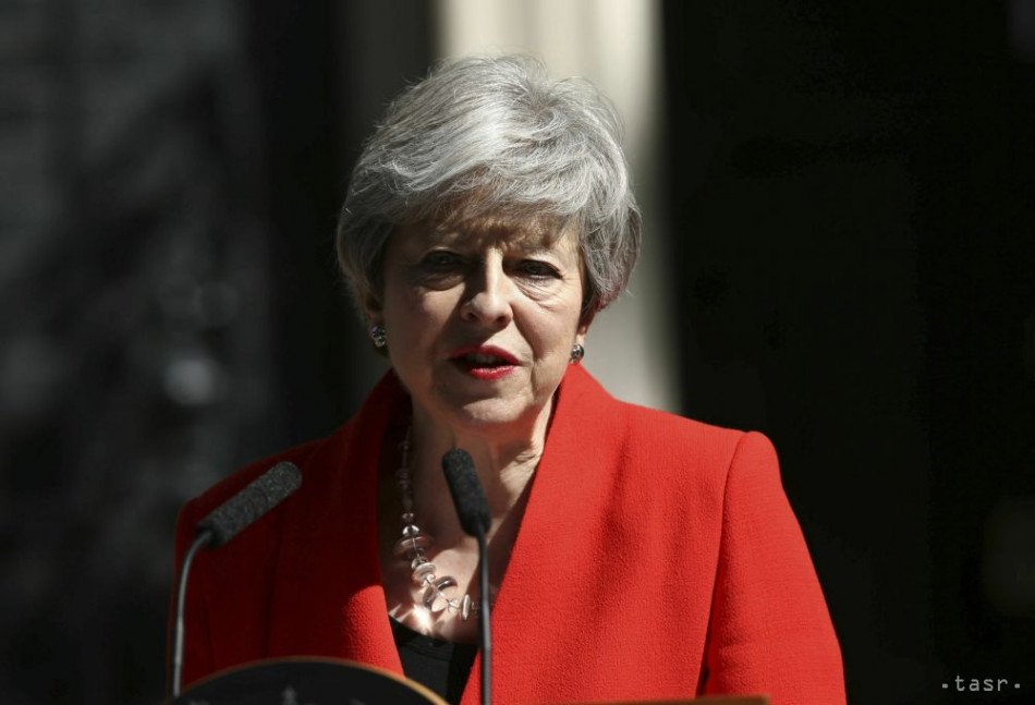 Britská premiérka Theresa Mayová počas vyhlásenia na Downing Street 10 v Londýne 24. mája 2019. Foto: TASR/AP