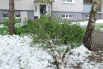 Slovensko Bratislava Lamač katastrofy počasie žive