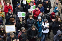 Protestné zhromaždenie Za záchranu vedy v Košiciac