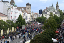 Protivládny protest v Košiciach