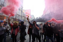 protest, štrajk, reformy, francúzsko