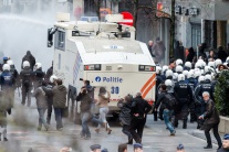 Krajná pravica v uliciach Bruselu