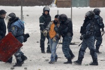 Ukrajina, polícia, zrážky