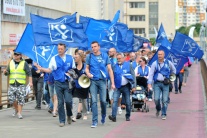 Protest zamestnancov PSA Peugeot Citröen