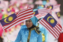 ľudia výročia sviatky Malajzia politika MYS Kuala 