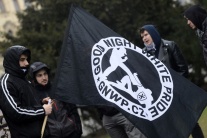 antifašisti, pochod