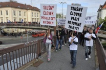 Pochod za slušný život v Bratislave