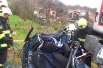 Nehoda auta a vlaku v Prešove