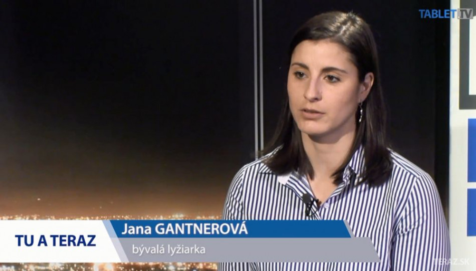 Bývalá reprezentantka SR v alpskom lyžovaní Jana Gantnerová v TABLET.TV. Foto: Teraz.sk