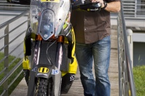 Motocyklový jazdec Štefan Svitko ide na Rely Dakar