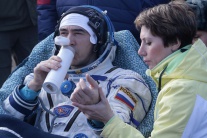 Pristátie astronautov v modeli Sojuz