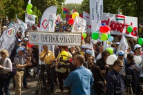 V Budapešti demonštrujú odborári