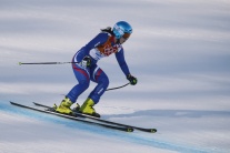 Tréning v lyžiarskych disciplínach v Soči 