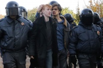 Demonštrácia v Petrohrade