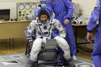 veda vesmír výskum ISS Kazachstan posádka Rusko NA