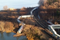 Vykoľajený vlak neďaleko New Yorku