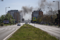 Požiar na Kazanskej ulici v Bratislave