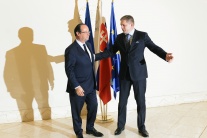 Francois Hollande na Slovensku