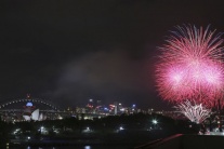 Austrália, Nový rok, ohňostroj