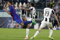 Taliansko futbal LM Juventus Barcelona 1. zápas IT