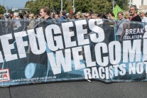 Demonštrácia za práva utečencov 
