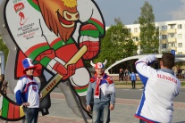 Hokejový Minsk fotoobjektívom