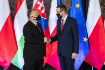 Viktor Orbán a Mateusz Morawiecki 