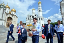 Oslavy titulu majstra sveta v Moskve