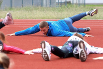 Spoločný atletický tréning v Brezne