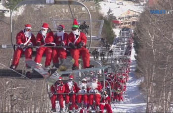 LIKE DŇA: Santa Clausovia na lyžiach