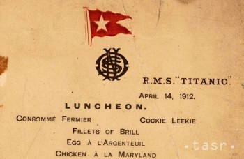 Obedové menu z parníka Titanic pôjde do dražby 