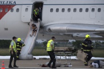 Na bratislavskom letisku sa to hemžilo záchranármi