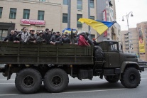 Protesty na Ukrajine pokračujú