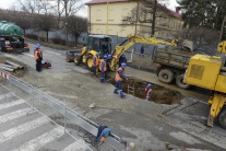 Slovensko katastrofy doprava cesta prepadnutie pre