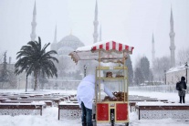 Snehová búrka v Istanbule
