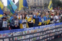 Ukrajina Kyjev Deň nezávislosti sviatok oslavy UKR